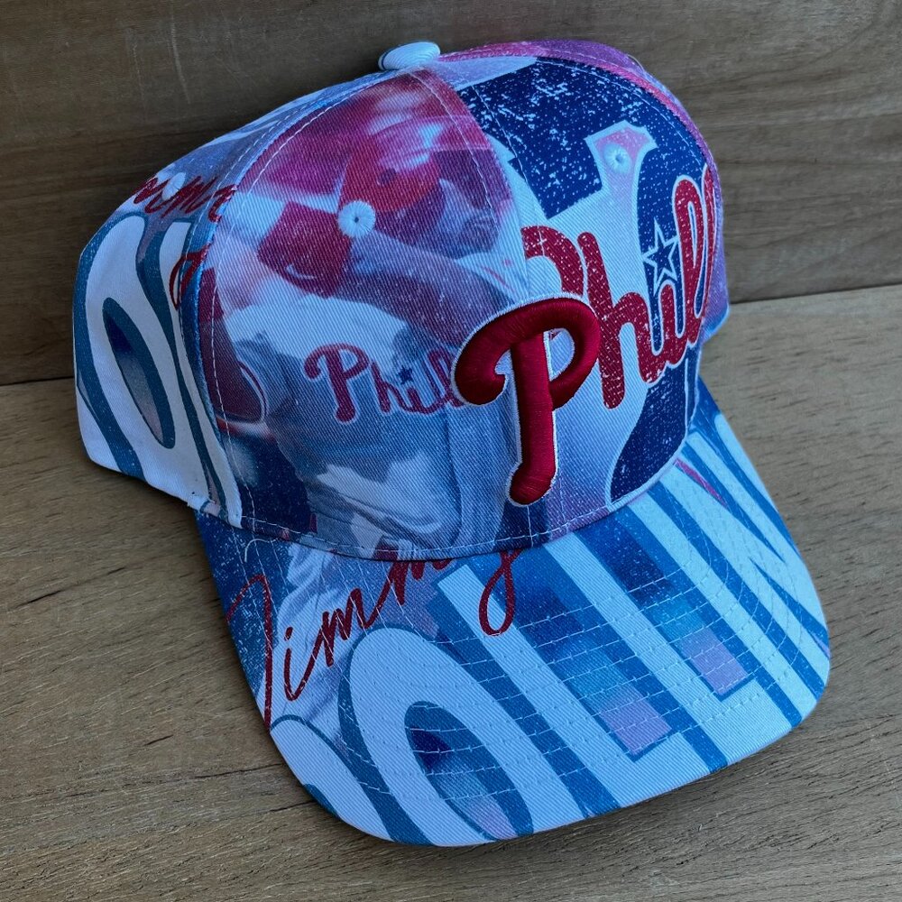 MITCHELL & NESS MLB PHILLIES JIMMY ROLLINS PRO PINCH SNAPBACK HAT NEW